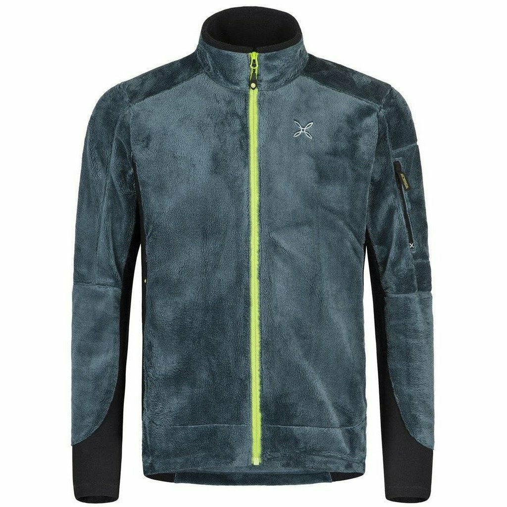 Montura Polar Confort Jacket Blu cenere/Verde- Felpe e Pile - Mud and Snow