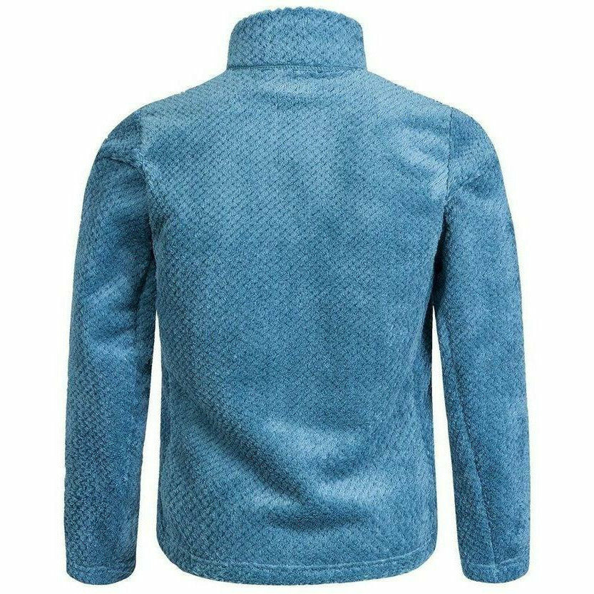 Montura Soft Pile Jacket Kids Blu Ottanio / Verde Acido - Mud and Snow