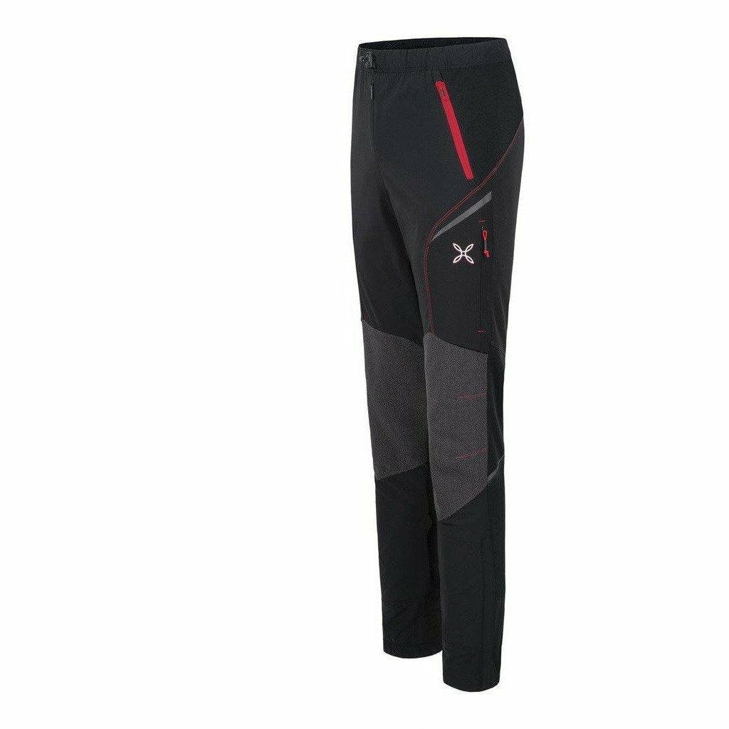 Montura Vertigo 4 Pants Man Nero/ Rosso - Pantaloni Outdoor - Mud and Snow