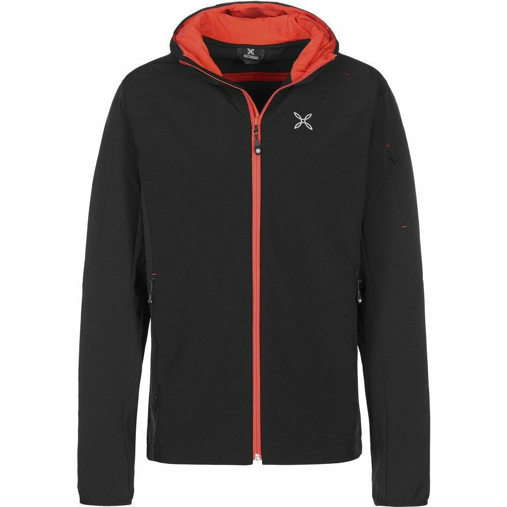 Montura El Chalten Jacket Nero/Aranciobrillante - Maglia tecnica - Mud and Snow