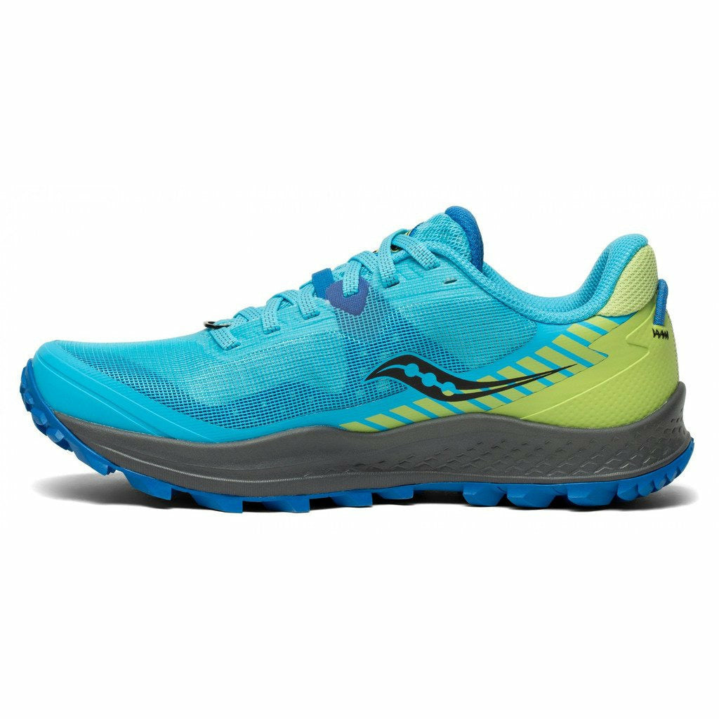 Saucony Peregrine 11 W Royal/Limelight - Scarpa Trail Running - Mud and Snow