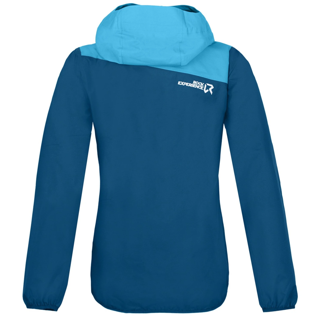 Rock Experience Great Roof Woman Jacket Moroccan Blue - Giacca Donna Antipioggia - Mud and Snow