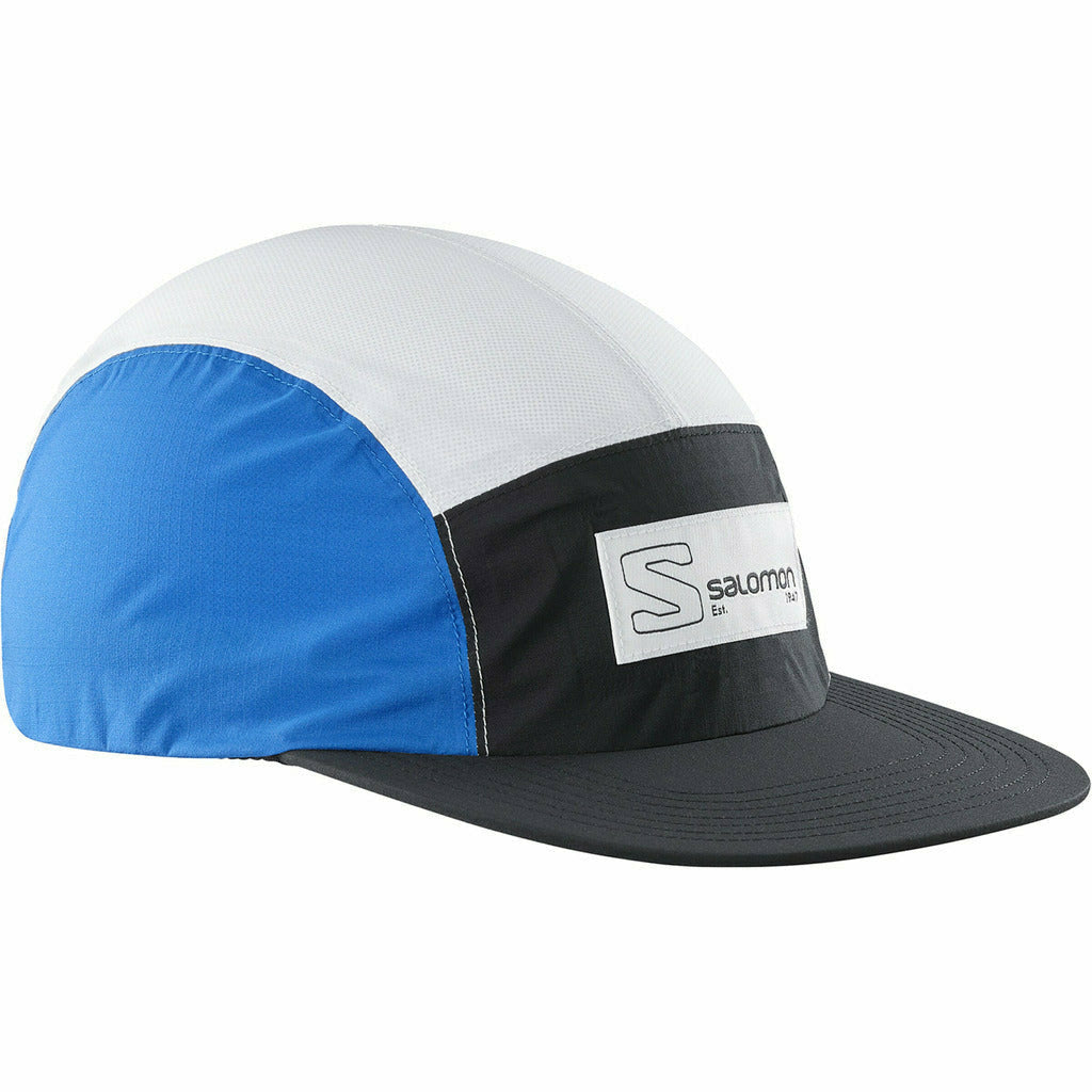 Salomon Bonatti WP Five Cap White/Navy - Berretto Running Impermeabile - Mud and Snow