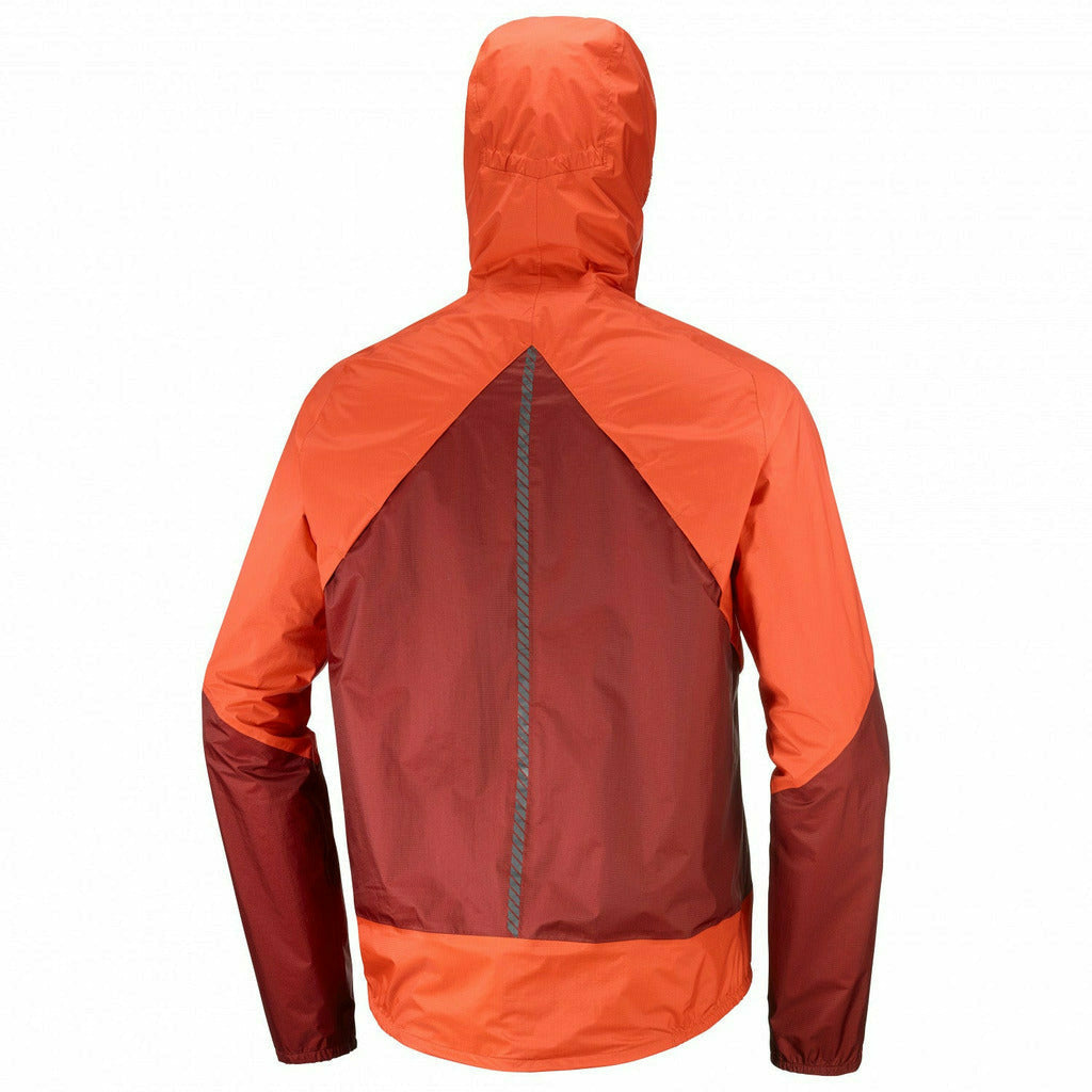 Salomon Bonatti WP Jacket Fiery Red- Giacca Running Impermeabile - Mud and Snow