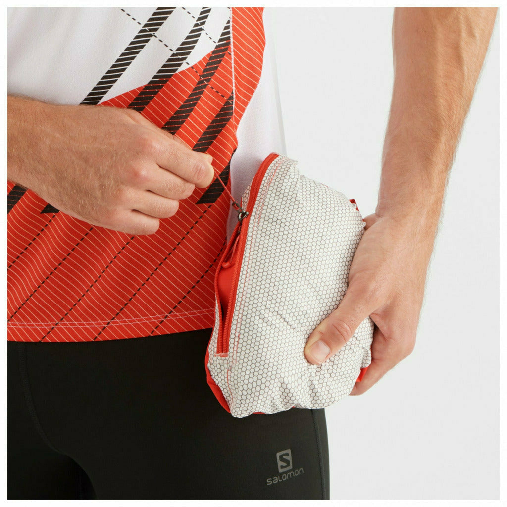 Salomon Bonatti WP Jacket Fiery Red- Giacca Running Impermeabile - Mud and Snow