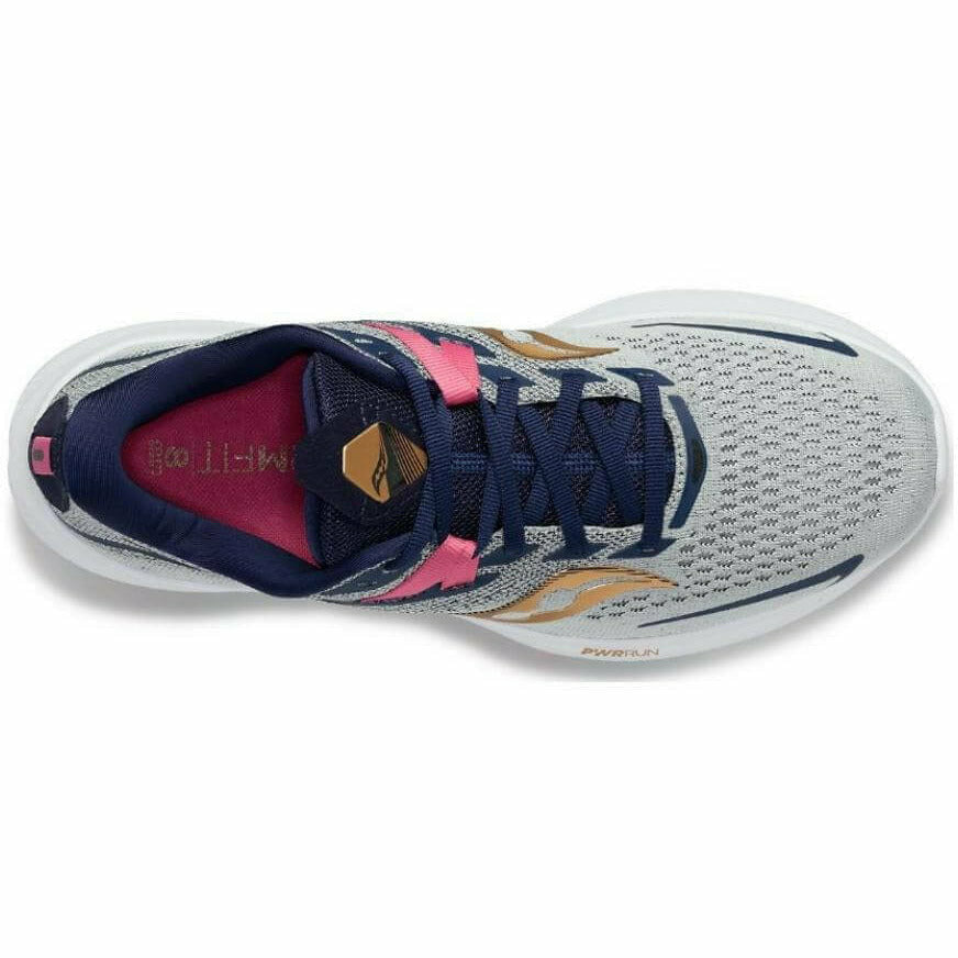 Saucony Ride 15 Prospect Glass / Gris - Scarpa Running Donna - Mud and Snow