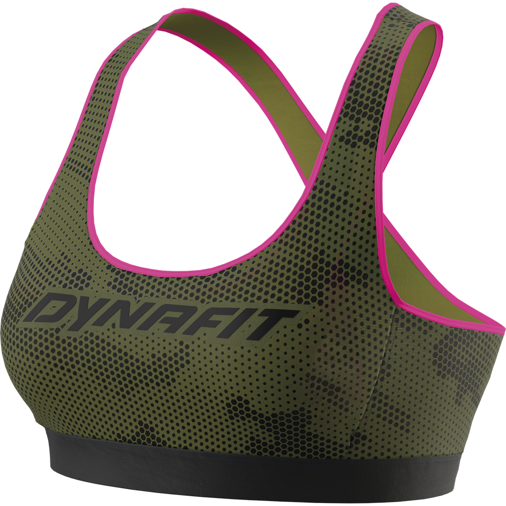 Dynafit Trail Graphic Bra Winter Moss - Top Sportivo - Mud and Snow