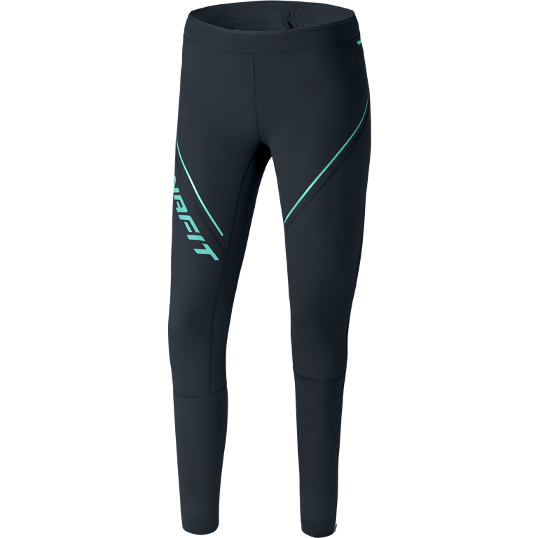 Dynafit Winter Running Tights Marine Blue - Pantaloni Lunghi Running Donna - Mud and Snow