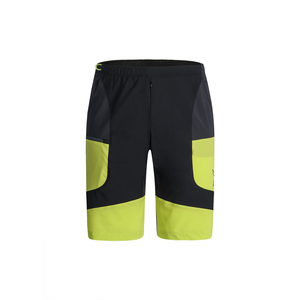 Montura Block Light Bermuda Nero/Verde Lime - Pantaloni Corti Uomo