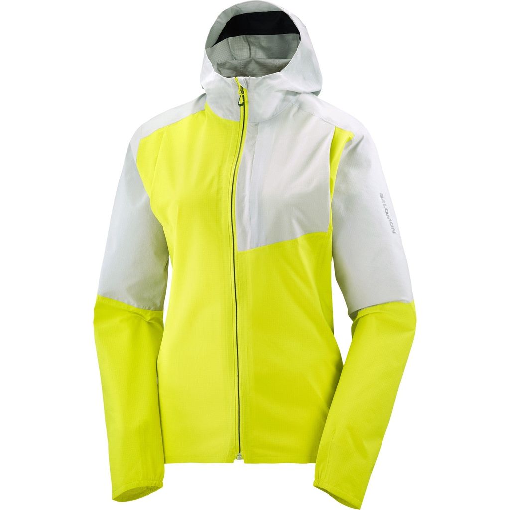 Salomon Bonatti Trail Jacket W Sulphur Spring - Giacca Running Impermeabile Donna