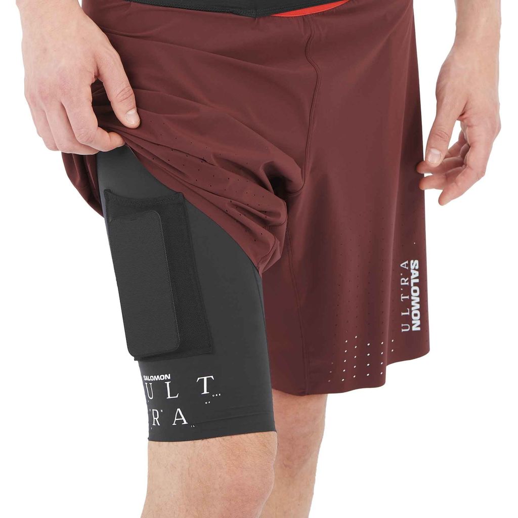 Salomon S-Lab Ultra 2In1 Sht M Decadent Chocolate - Short Trail Running