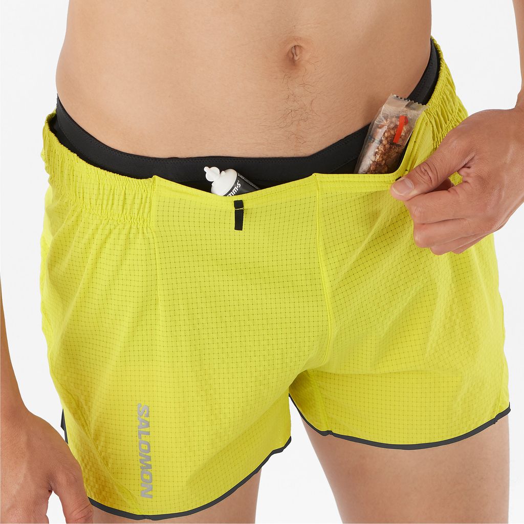 Salomon Sense Aero 3" Short Sulphur Spring - Pantaloncini Trail Running