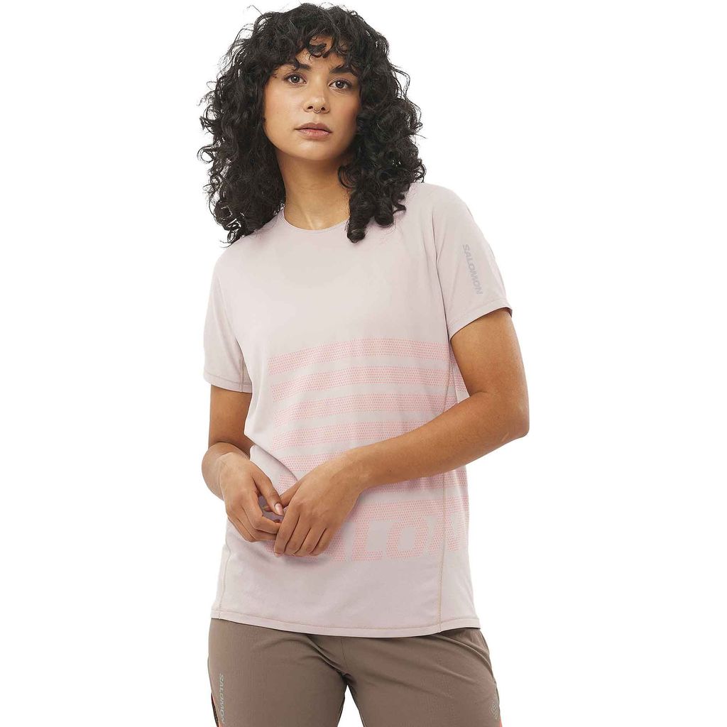 Salomon Sense Aero SS Tee W Etherea- Maglia Running Donna