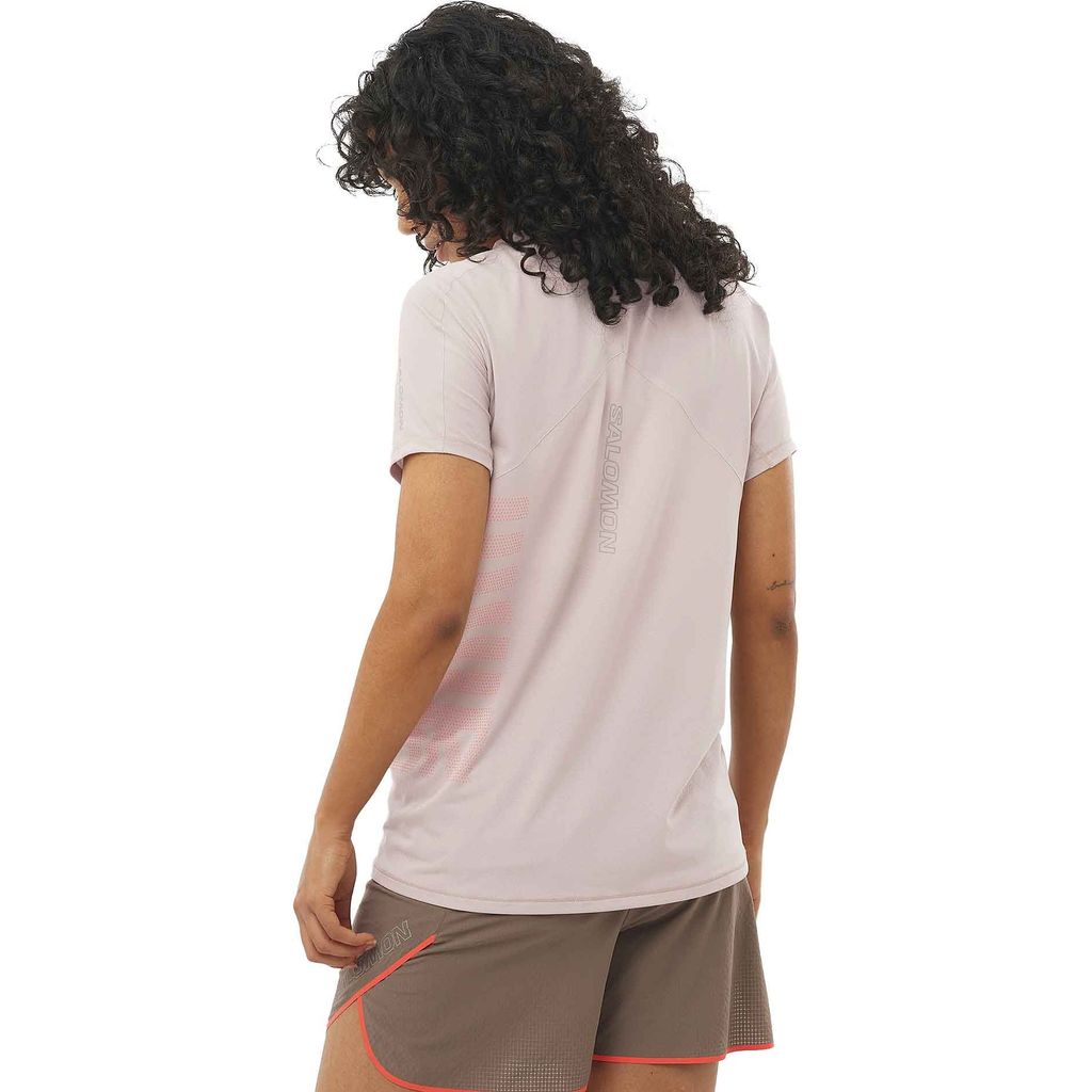 Salomon Sense Aero SS Tee W Etherea- Maglia Running Donna