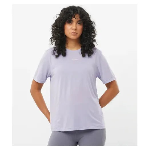 Salomon Shkout Core SS Tee W Cosmic Sky - T-Shirt Donna Running