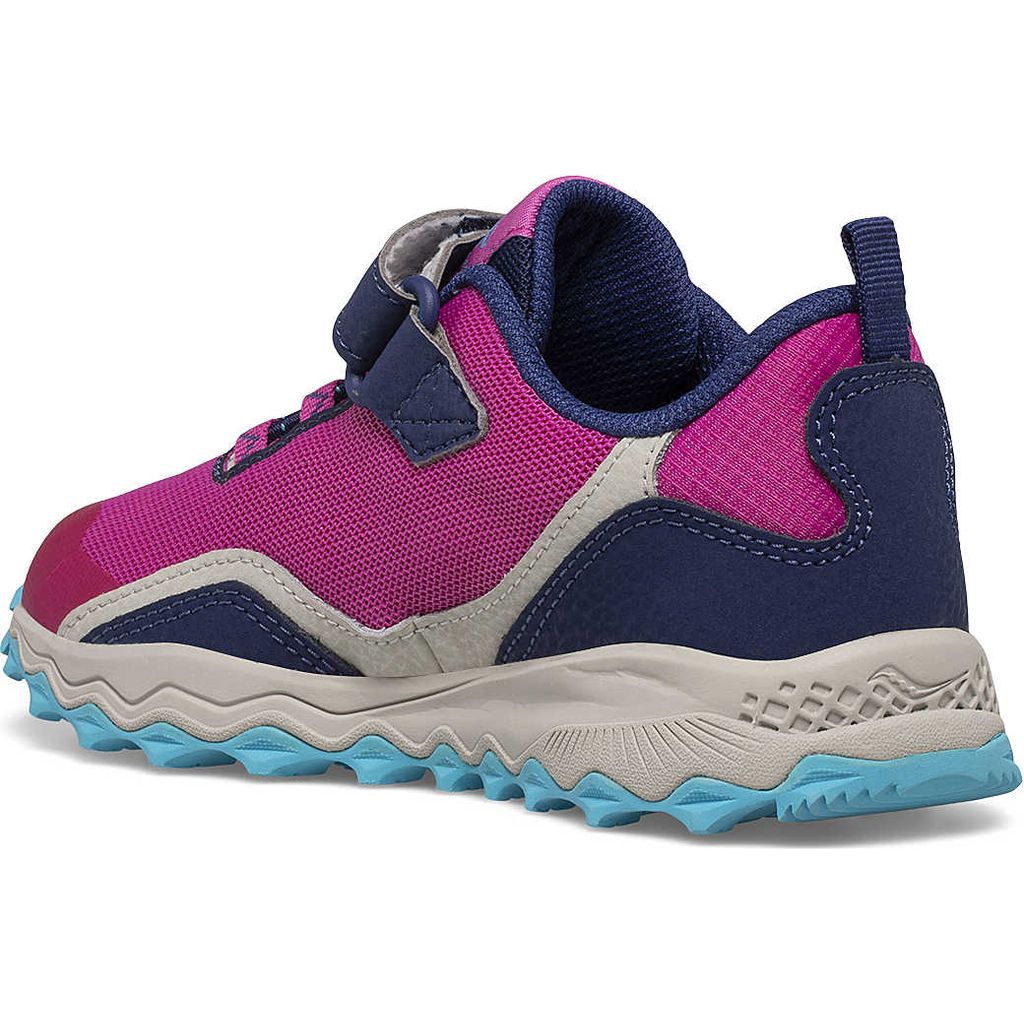 Saucony Peregrine 12 Shield AC Navy / Pink - Scarpa Bambino