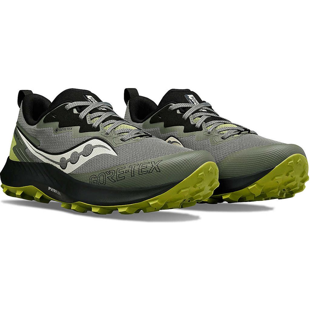 Saucony Peregrine 14 GTX Olive Vert - Scarpa Trail Running
