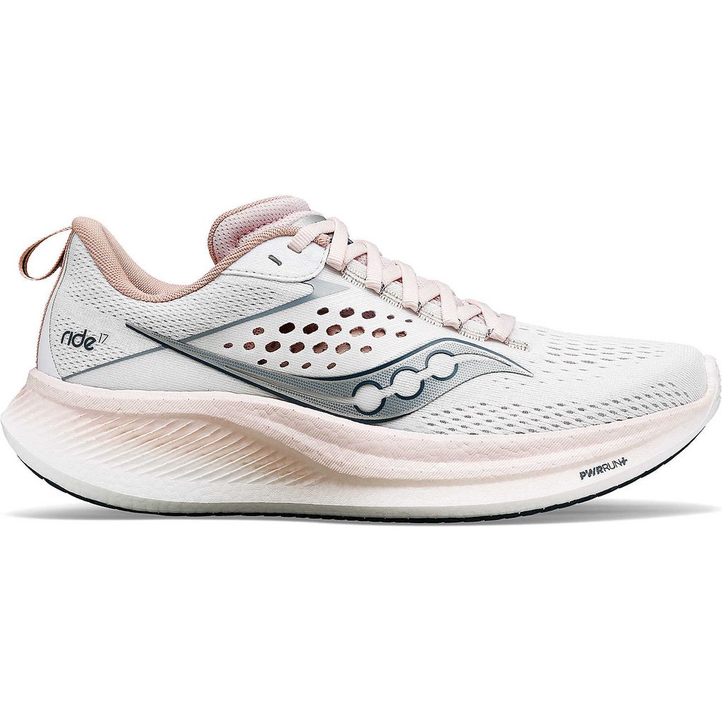 Saucony Ride 17 White / Lotus Blanc - Scarpa Running Donna