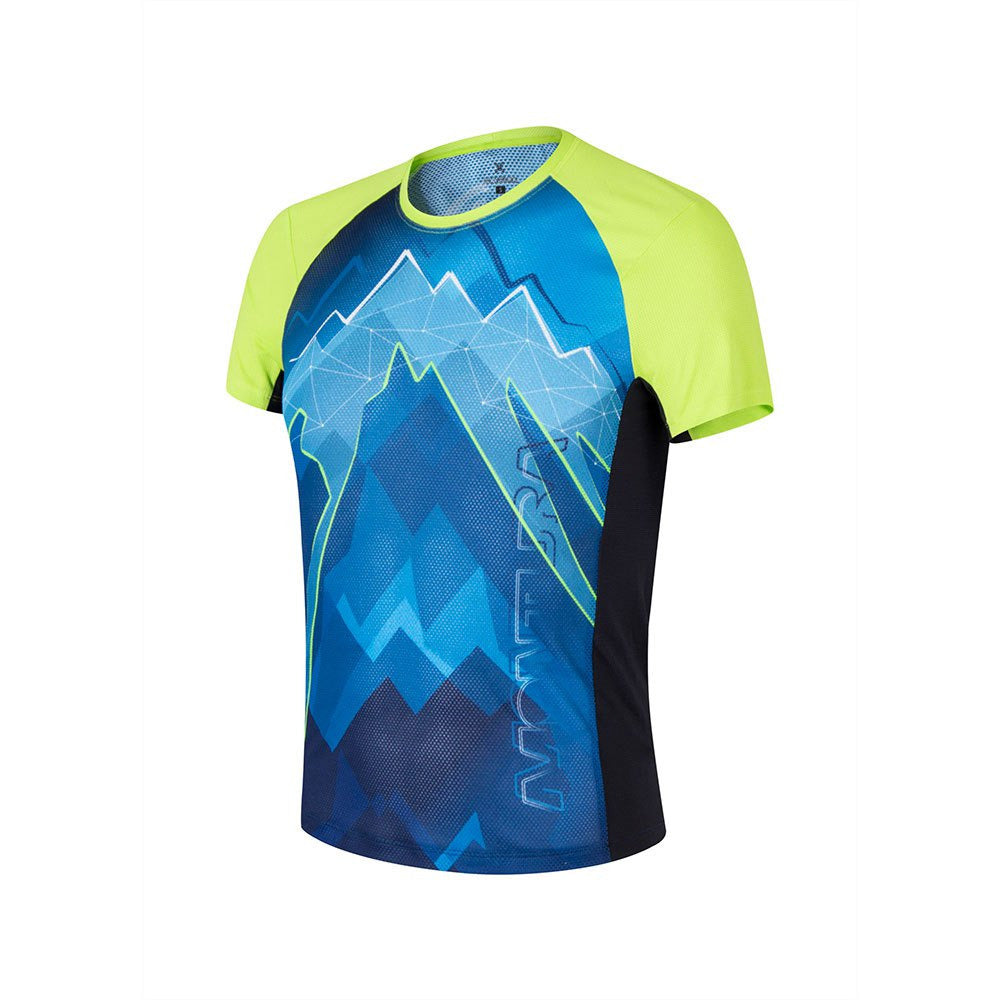 Montura Flash T-Shirt Fluo Yellow/Blu - Maglia Running Uomo
