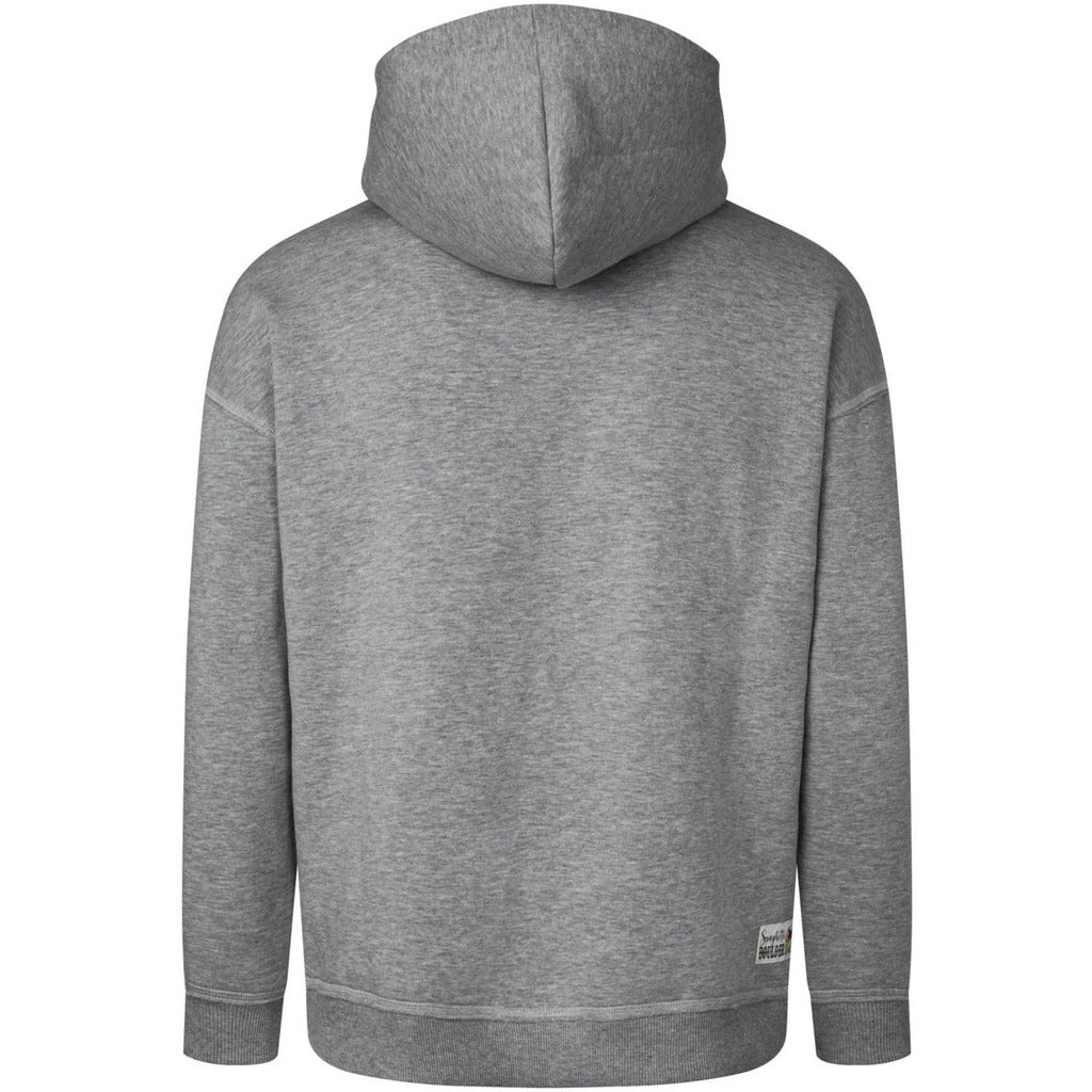 Rock Experience Raviolo Hoodie Man Fleece Grey Melange - Felpa Uomo