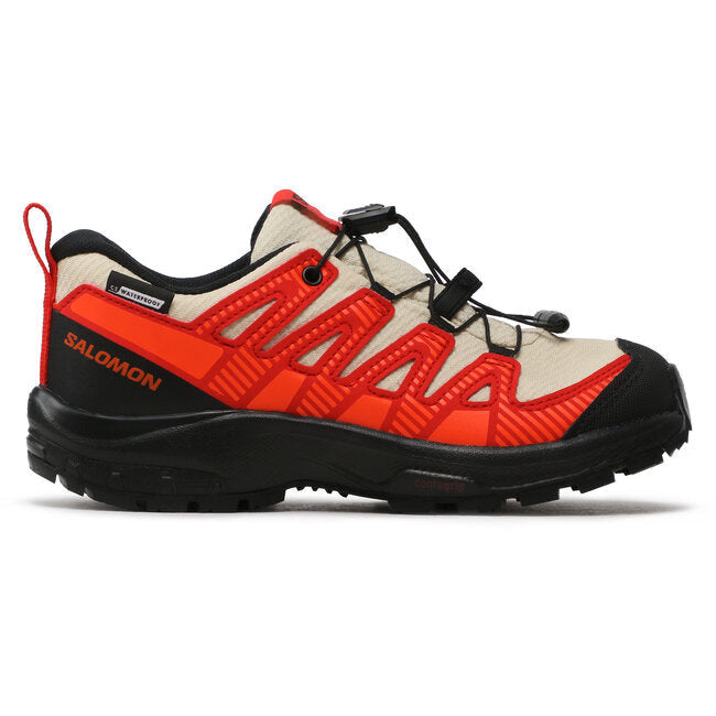 Salomon Xa Pro V8 CSWP Junior Bleached Sand - Scarpa Bambino Impermeabile