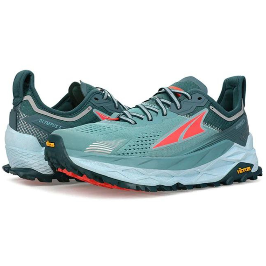 Altra Olympus 5 Dusty Teal - Scarpa Trail Running Donna - Mud and Snow