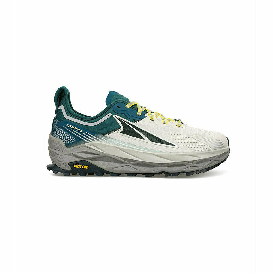 Altra Olympus 5 Gray / Teal - Scarpa Trail Running Uomo - Mud and Snow