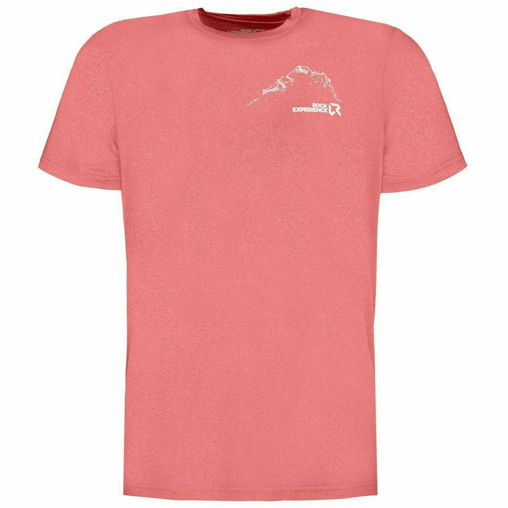 Rock Experience Chandler T-Shirt Red Melange - Maglia Outdoor Uomo - Mud and Snow