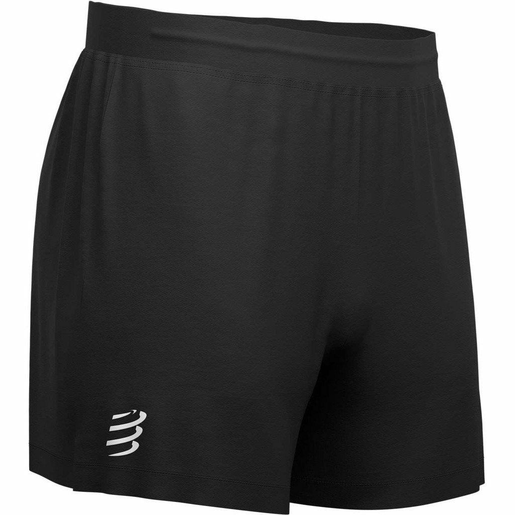 Compressport Performance Short Black - Pantaloncini Running Uomo - Mud and Snow