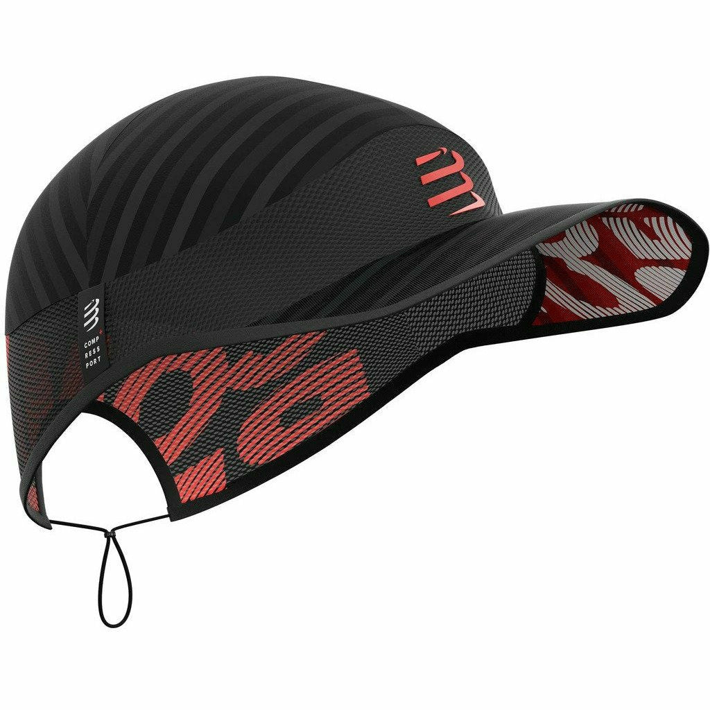 Compressport Pro Racing Cap Black - Berretto Running - Mud and Snow