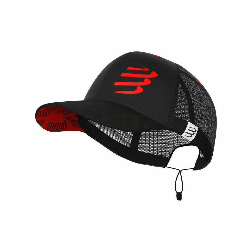 Compressport Racing Trucker Cap Black/Red - Berretto - Mud and Snow