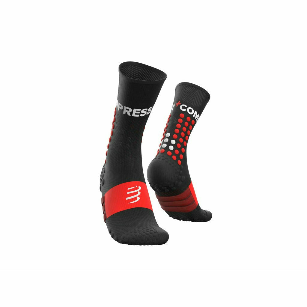 Compressport Ultra Trail Socks Black - Calze Running Compressive - Mud and Snow