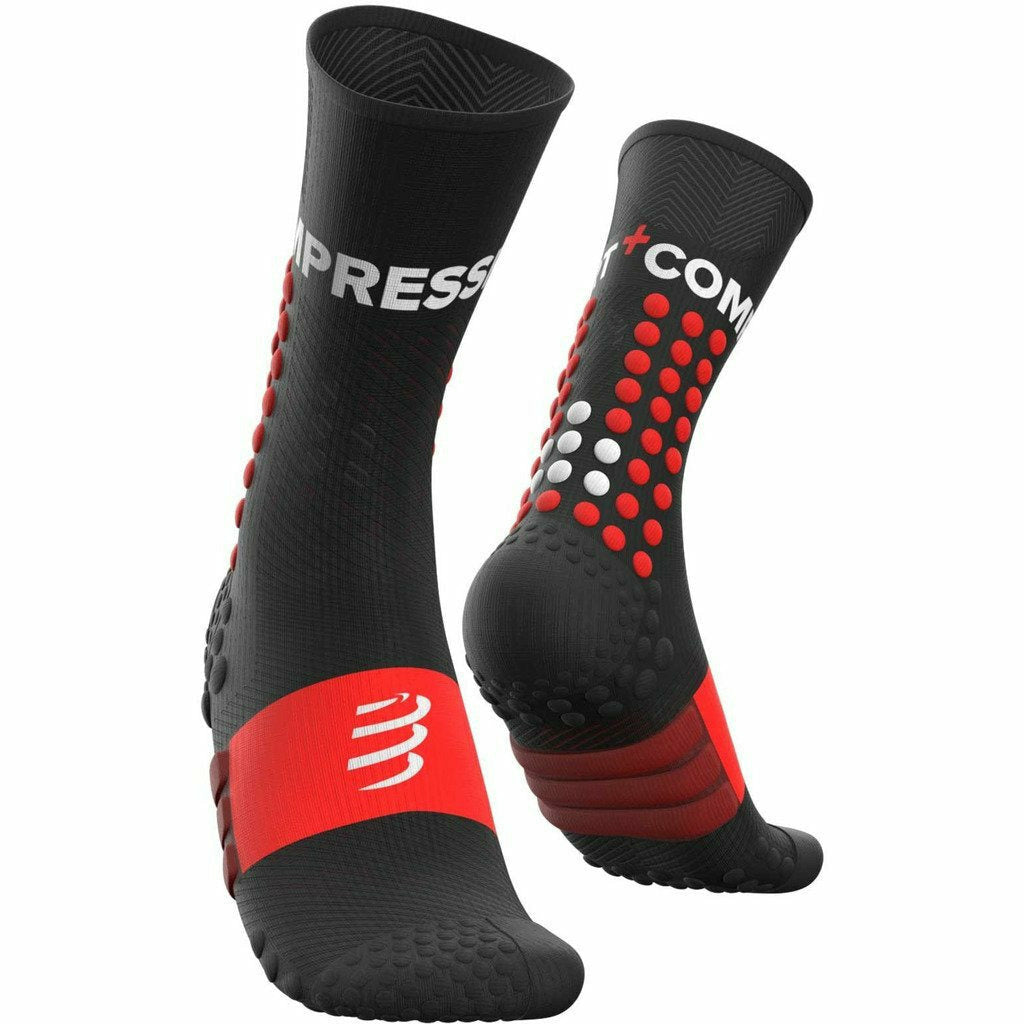Compressport Ultra Trail Socks Black - Calze Running Compressive - Mud and Snow