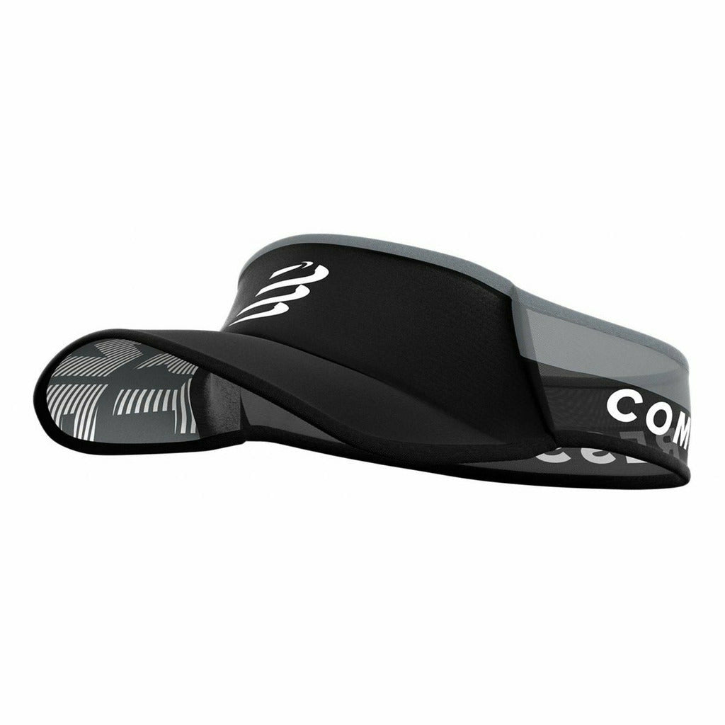 Compressport Visor Ultralight Black - Visiera Running - Mud and Snow