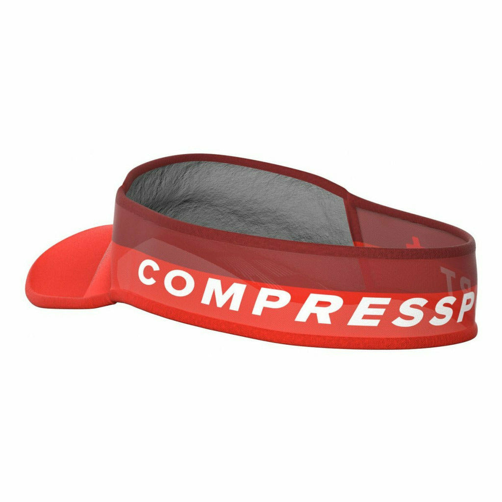 Compressport Visor Ultralight Red - Visiera Running - Mud and Snow