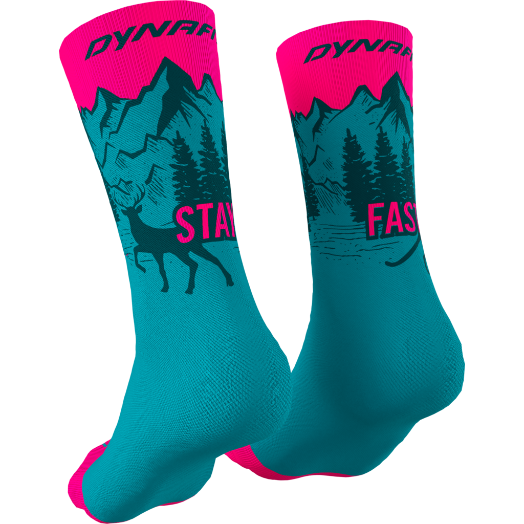Dynafit Stay Fast Sock Ocean - Calze Running - Mud and Snow