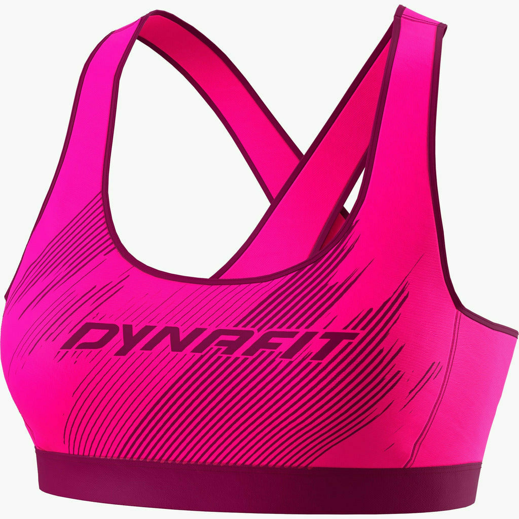 Dynafit Alpine Graphic Bra W Pink - Top Sportivo - Mud and Snow