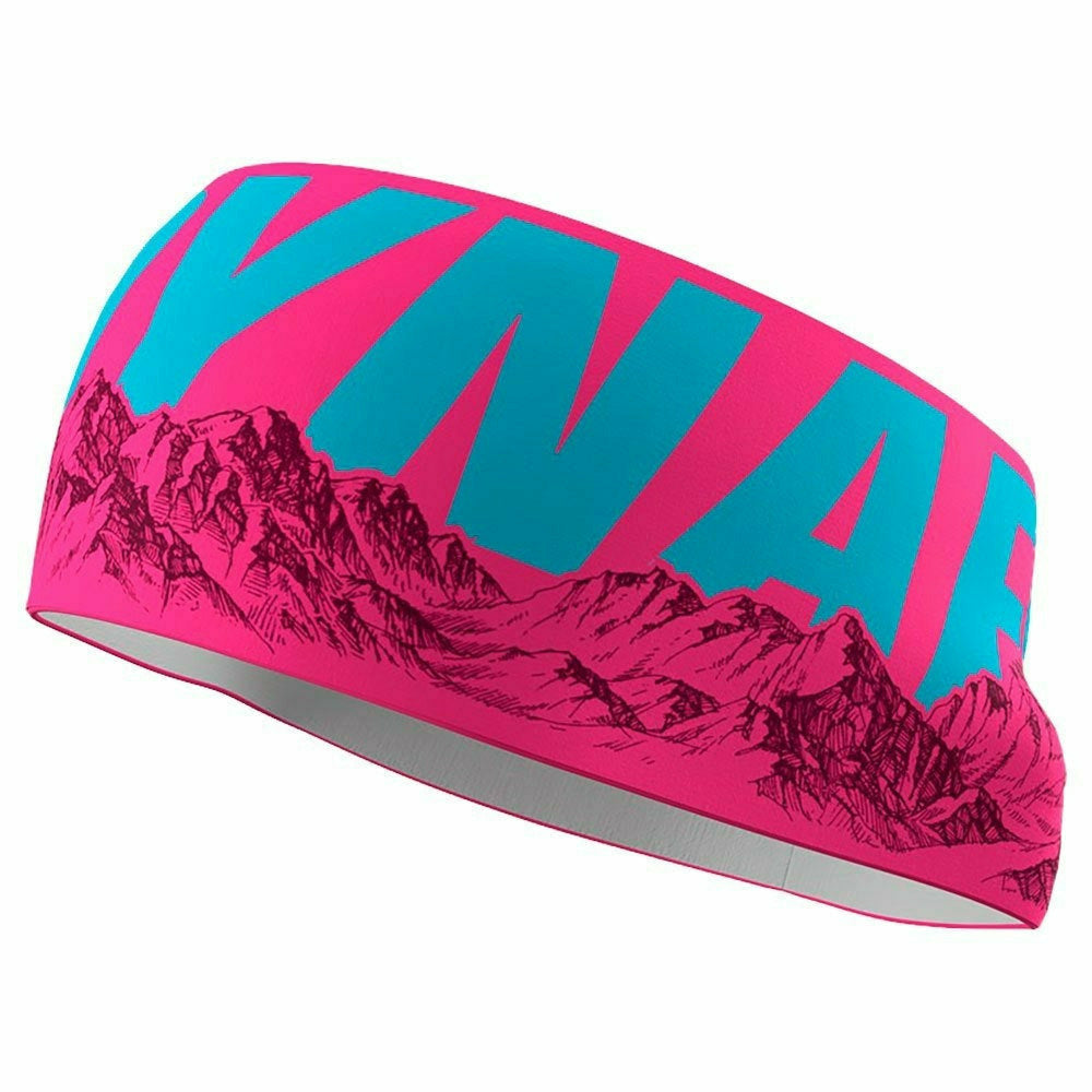 Dynafit Graphic Perform Headband Pink / Skyline - Fascia Running - Mud and Snow