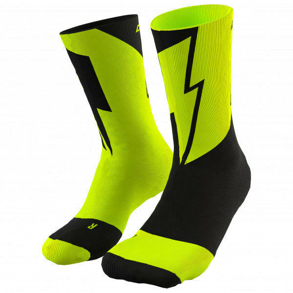 Dynafit No Pain No Gain Sock Neon Yellow - Calze Running - Mud and Snow