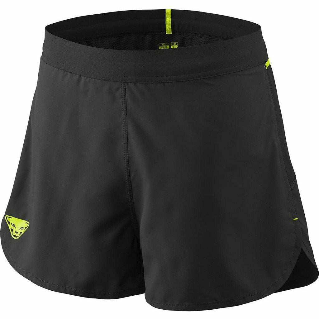 Dynafit Vert 2 Short Black/ Fluo Yellow - Pantaloni Trail Running Uomo - Mud and Snow