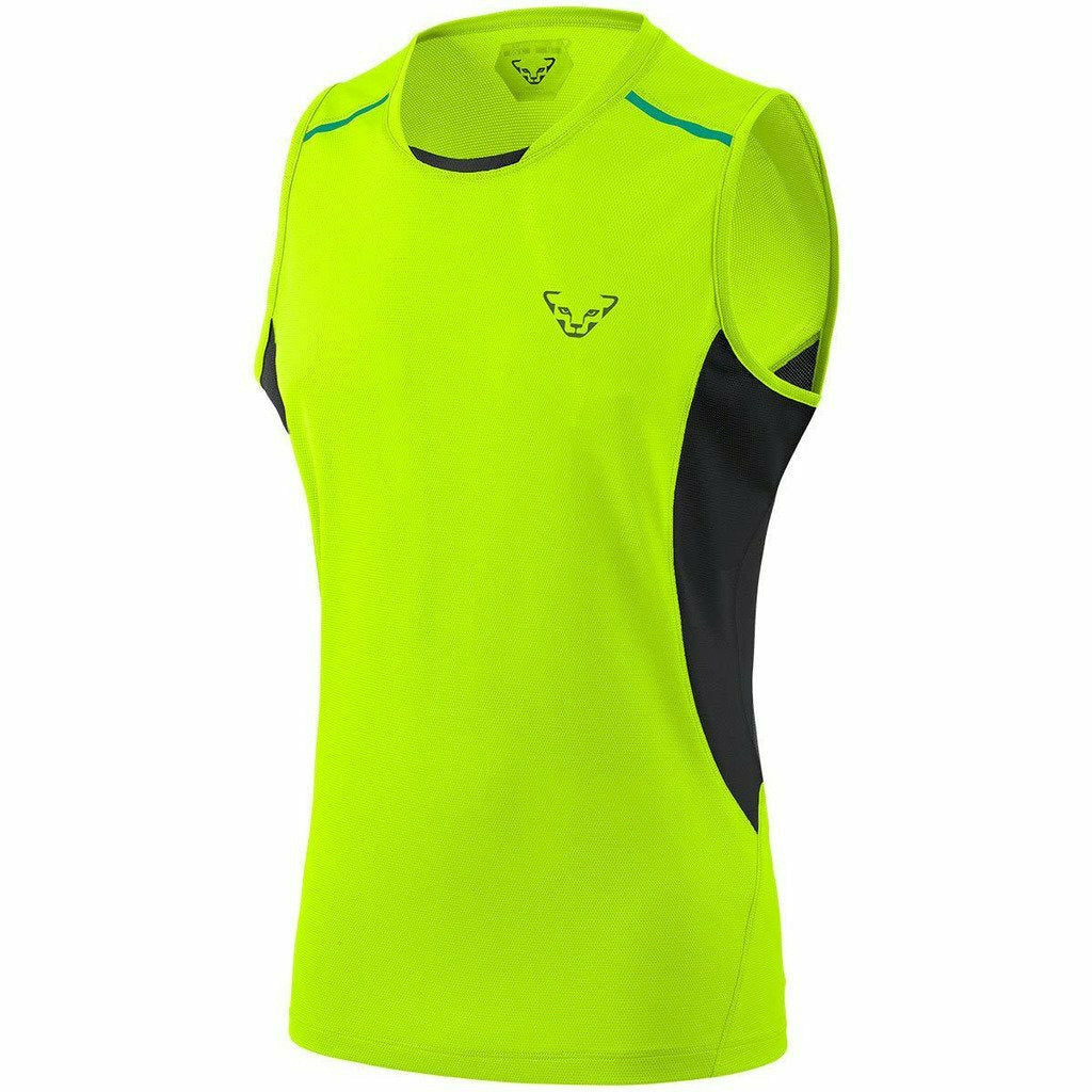 Dynafit Vert 2 Tank Fluo Yellow - Canotta Running Uomo - Mud and Snow