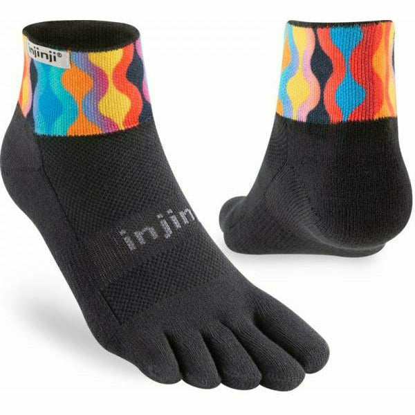 Injinji Spectrum Trail Mini Crew Lava - Calza Trail - Mud and Snow