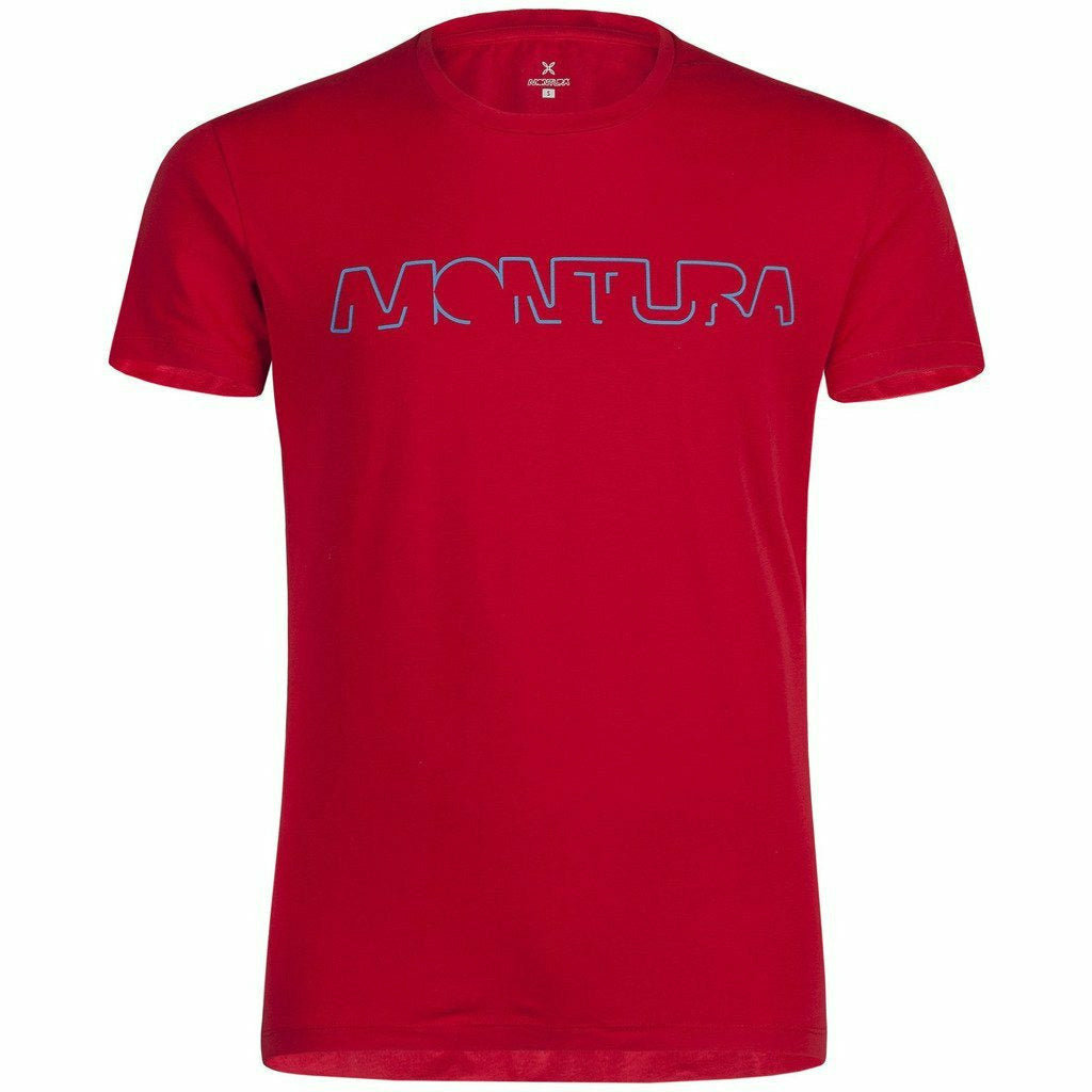 Montura Brand T-Shirt Rossa - Maglia Outdoor - Mud and Snow