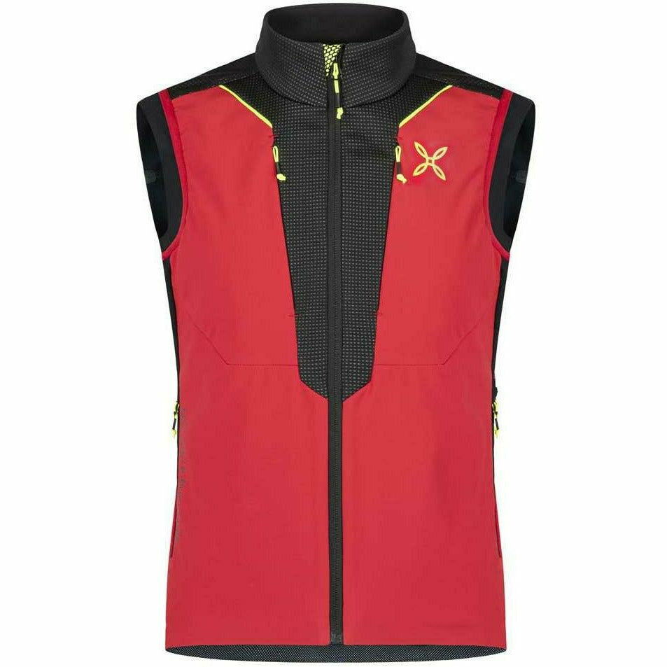 Montura Chum 2 Vest Rosso / Giallo Fluo- Smanicato Sci Alpinismo - Mud and Snow