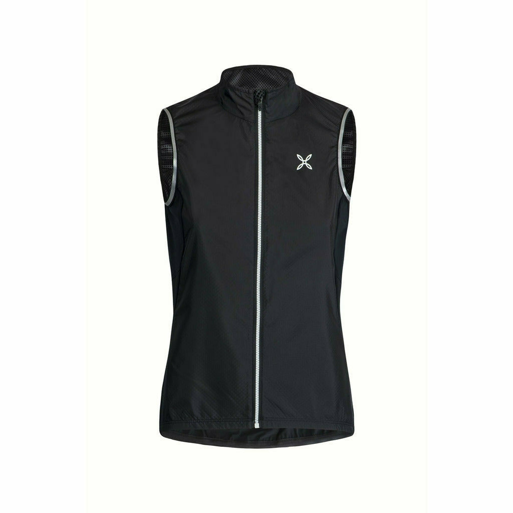 Montura Level Up Vest Woman Black - Gilet Smanicato Running Donna - Mud and Snow