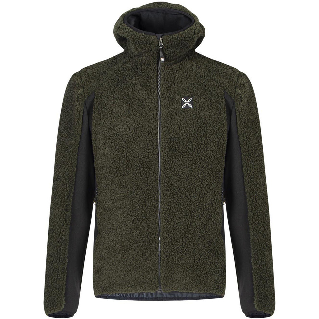 Montura Sherpa Maglia Verde Muschio - Pile Peloso - Mud and Snow