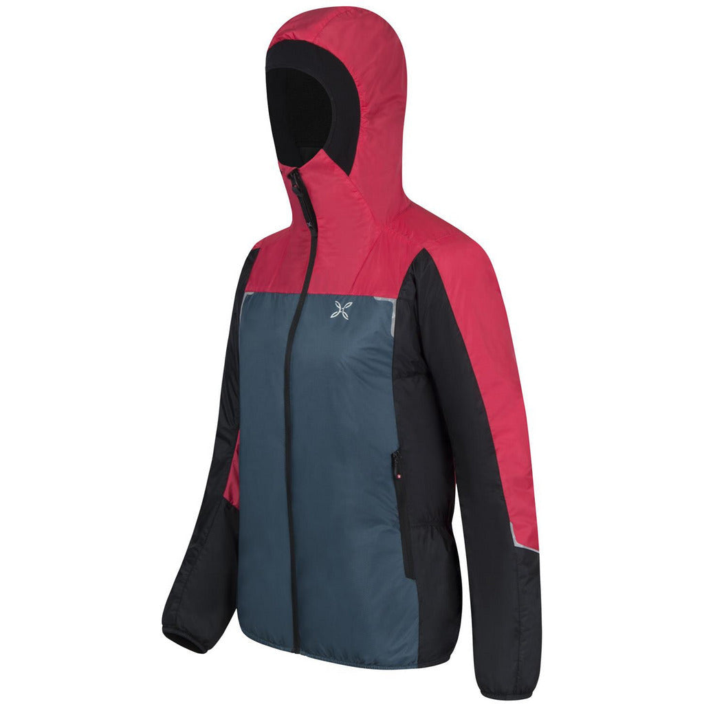 Montura Skisky 2.0 Jacket Woman Blu Cenere / Rosa  - Giacca Outdoor - Mud and Snow