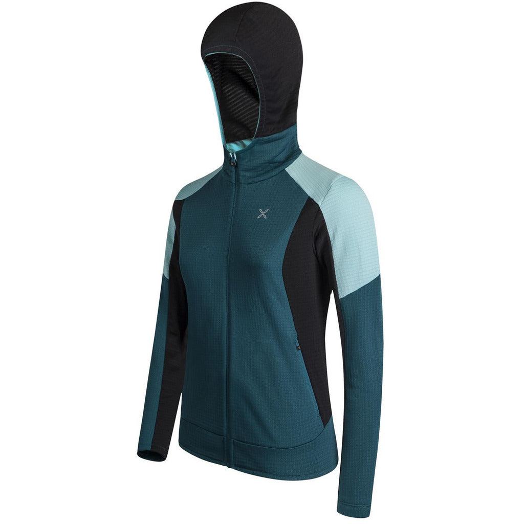Montura Stretch Color Hoody Jacket Woman Baltic - Pile Donna - Mud and Snow