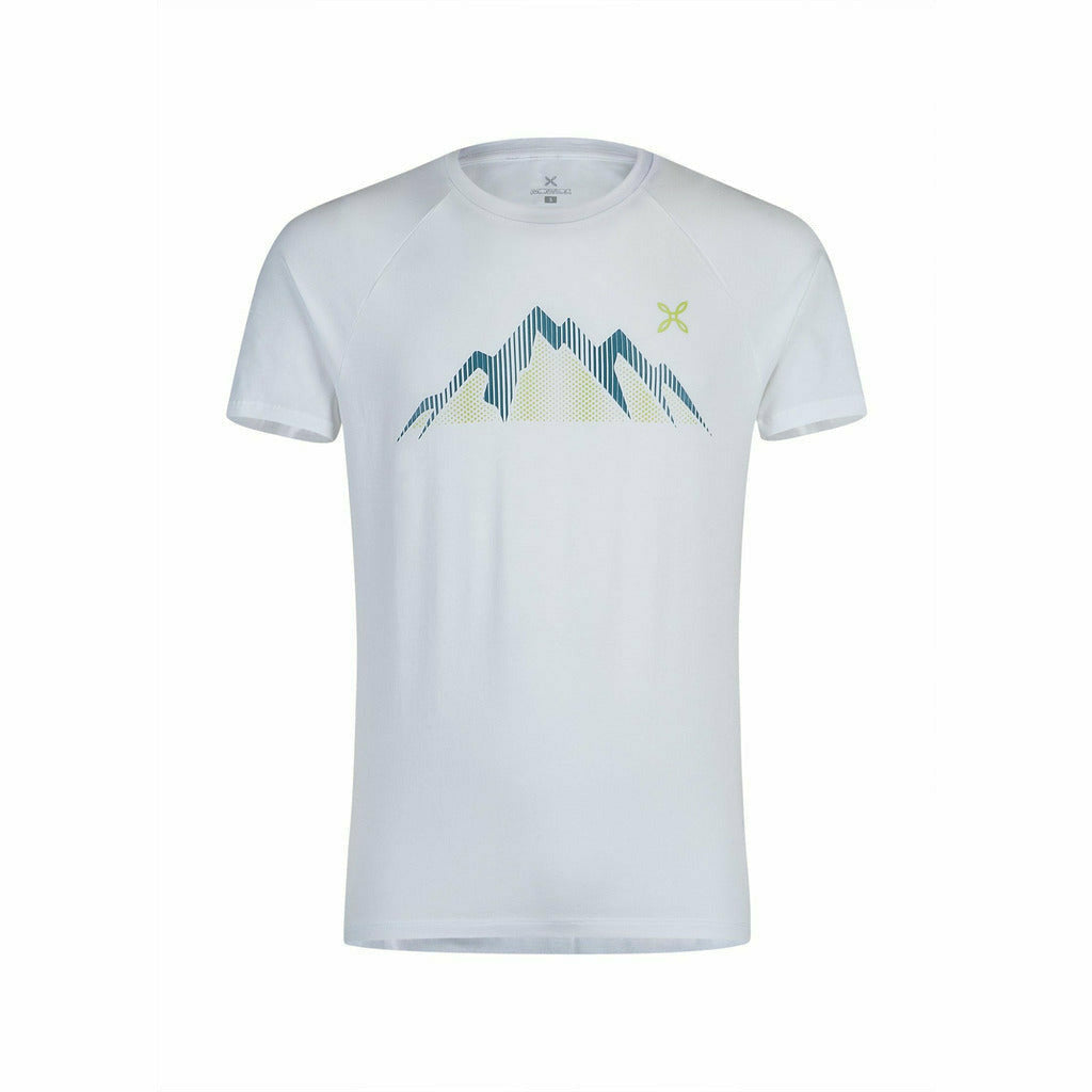 Montura Summit T-Shirt Bianco/Baltic - Maglia Outdoor - Mud and Snow