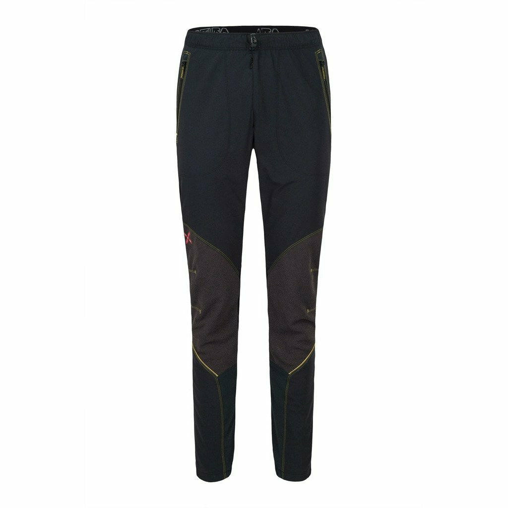 Montura Vertigo Pants Man Nero / Verde Acido - Pantaloni Outdoor - Mud and Snow